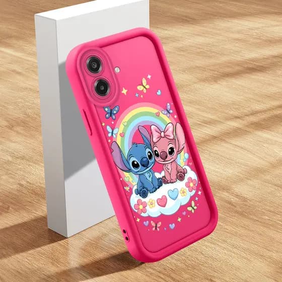 Capinha De Macia Silicone Capa Para Samsung Galaxy A07 4G 5G Capas Fofo Rosa Case Capinhas TY 2294