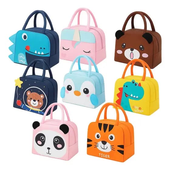 Bolsa Termica Infantil Menino Lancheira para Marmita Quente e Frio Lancheira para Passeio e Escola