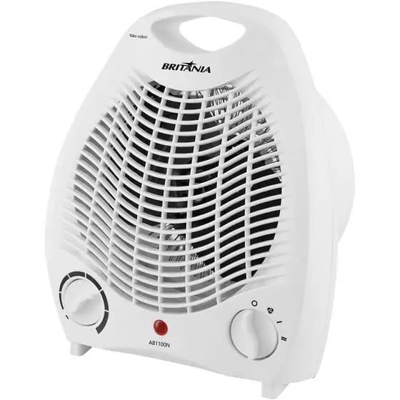 Aquecedor Elétrico Britânia 2 Em 1 Aquece e Ventila 1500W AB1100N 3 Níveis de Potência