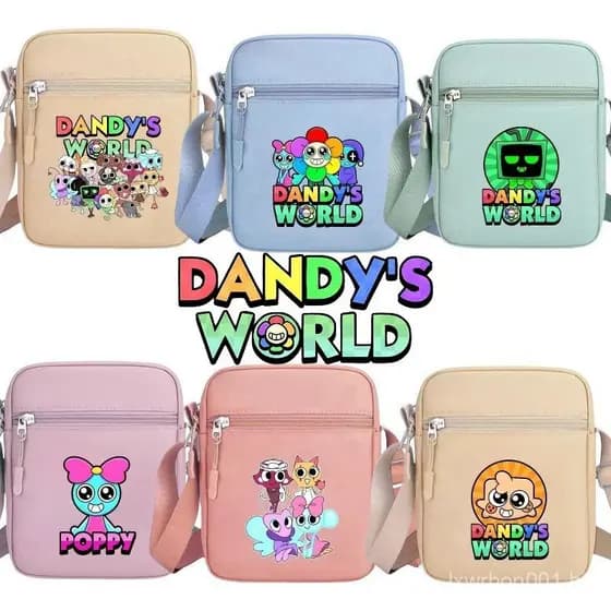 Dandy's world Bolsa De Ombro Crossbody Moda Impressa Pequena Quadrada Viagem Versátil Presente