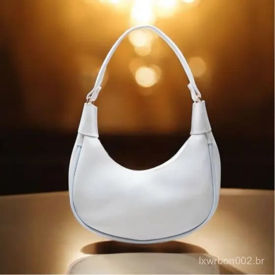 Bolsa Linda Meia Lua Interior FORRADA de Ombro Super Estilosa