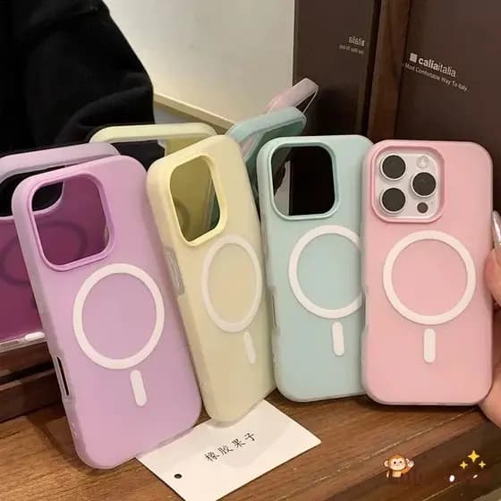 Capa Magnética Moderna De Cor Doce Compatível Com OPPO Reno 14 Pro 14F 13F 12F 13 12 11F 11 10 8 2 Em 1 Moldura De Contr