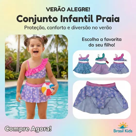 Moda Praia Piscina Menina Biquíni 2 ao 10 forrado piscina praia natação bikini infantil UV50