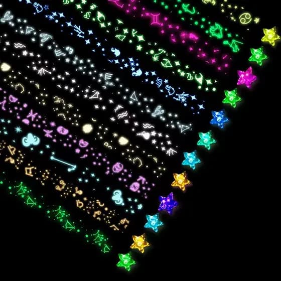 10 Cores 210 Folhas Noctilucent Star Origami Tiras De Papel Feito A Mão Lucky