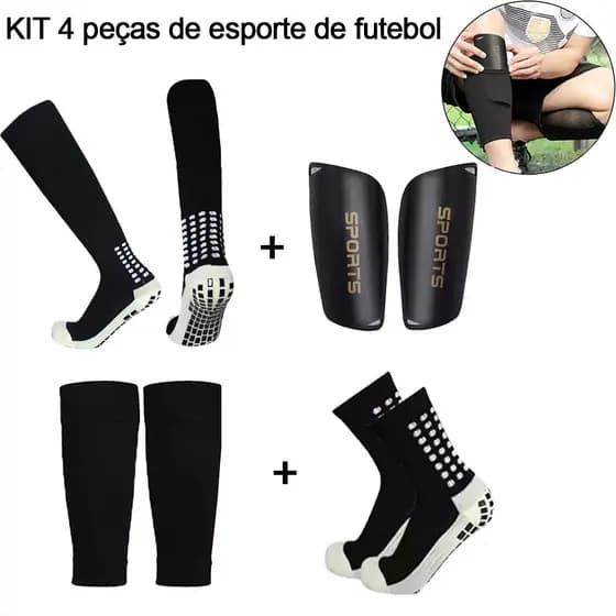KIT 3/4-Combinação De Meias Esportivas De Futebol