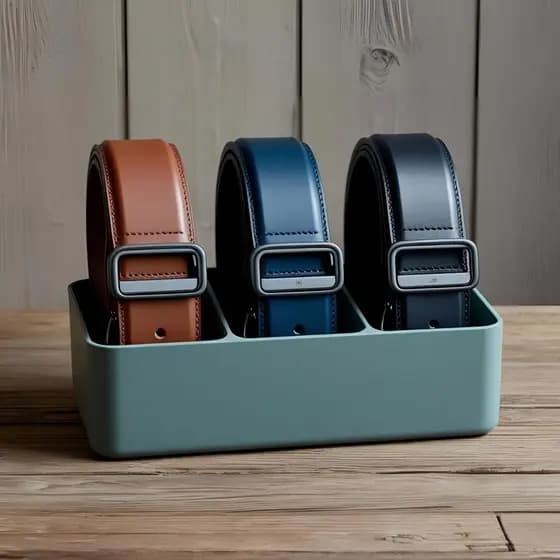 Suporte para Cinto Organizador Porta Cintos Ajustável Multiuso Alta Durabilidade para Guarda Roupa e Closet