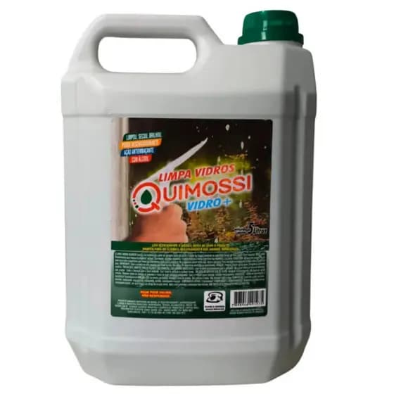 Limpa Vidros Quimossi 5L Vidro+ Ação Antiembaçante Brilho Total