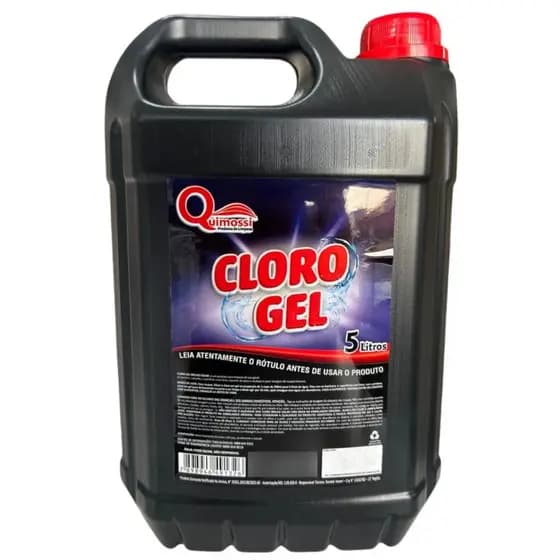 Cloro em Gel 5 litros - Detergente Clorado Quimossi