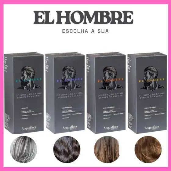 Kit Coloração Creme El Hombre - Acquaflora