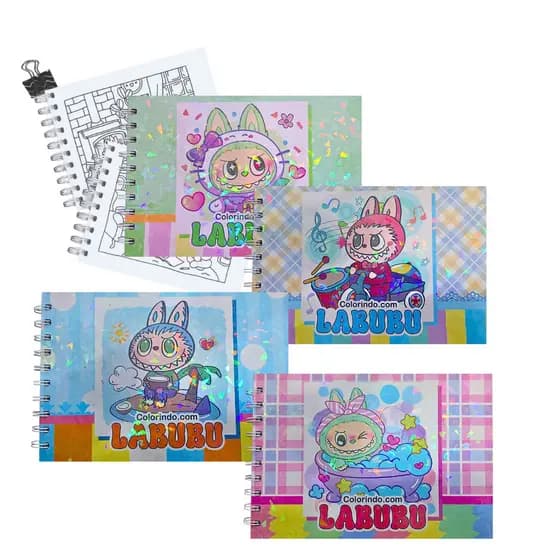Caderno de Desenho (LABUBU) Urso Monster - BF-001
