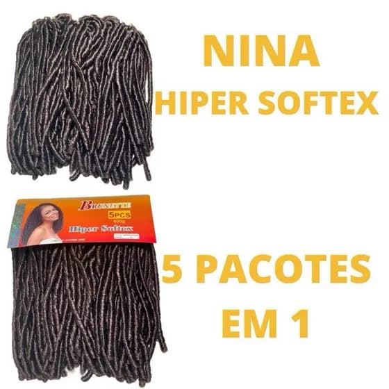 Cabelo Nina Hiper Softex Pacotão 5x1 360g