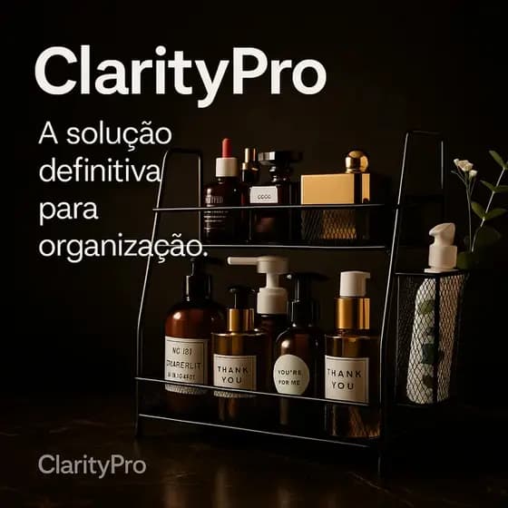 Organizador Aramado Multiuso Dois Andares Preto Prático