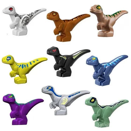 YTE4 9 Dinossauros Opcionais/Bebê Jurássico/Blocos de Construção/Brinquedos/Presente para Crianças