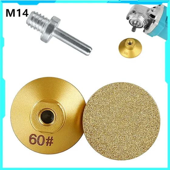 Rosca M14 60 #Welding Cabeça de moagem plana, polimento abrasivo 2 polegadas 50 mm