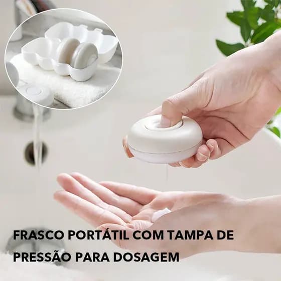 Pressione Sub-engarrafamento portátil para viagem Shampoo Loção para lavagem corporal