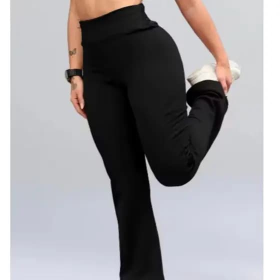 calça boca larga estilosa com tecido premium perfeita para quem busca conforto e elegância