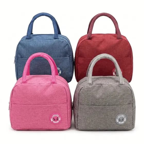 Lancheira Térmica Bolsa Marmita Impermeável Porta Talheres Compacta