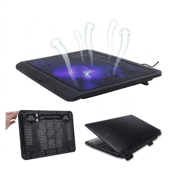 Suporte Base Para Notebook Com 1 Cooler Ventoinha De 9 A 15" polegadas - DELTA-B1010P