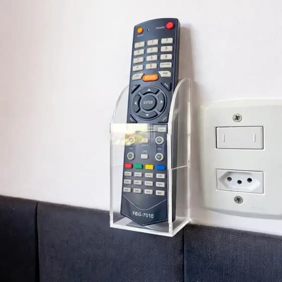 1/2/3/4 Suporte de Parede para Controle Remoto Ar condicionado - Acrílico Transparente 2mm