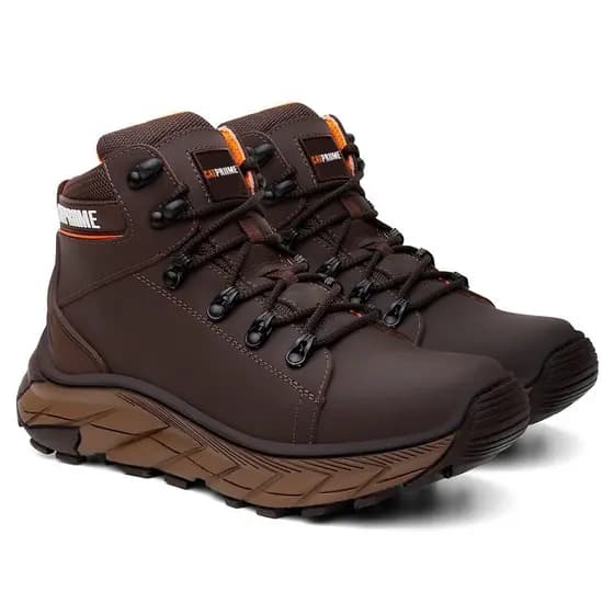 Bota Botina Segurança Em Couro Legitimo Com Palmilha Em Gel Original CATPRIIME Com C.A 47.751