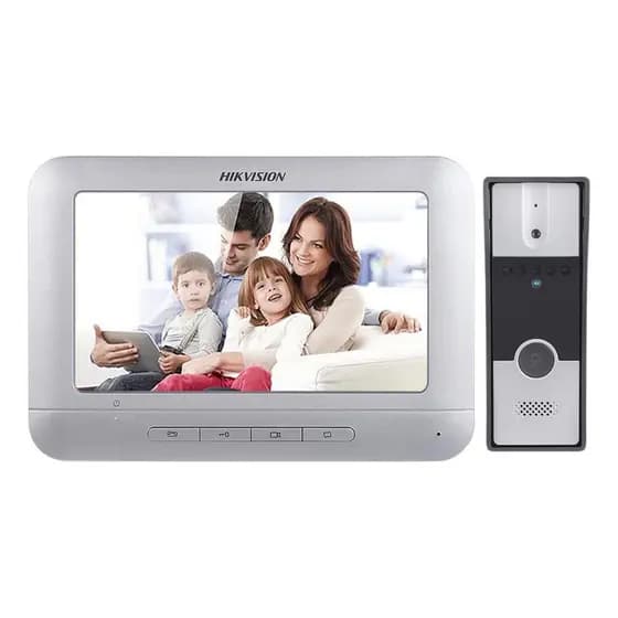 Kit Vídeo Porteiro Hikvision Branco – Segurança Residencial