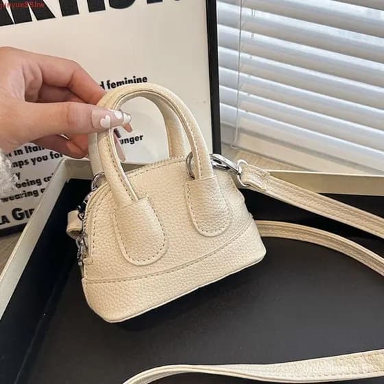 JUNYUE Mini Bolsa Crossbody , De Ombro De Couro PU Estilo Coreano Combinada De Cor Pura