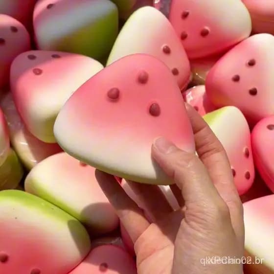 Squishy Fruta Super Molhado Macio Pele De Gelo Melancia Brinquedos Moles Recuperação Lenta Descompressão Brinquedo Decor