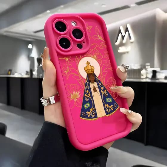 Nossa Senhora Capa Capinha Para Samsung Galaxy A03 A04E A10S A11 A20 A30S A50S M34 Silicone Anti-Impacto