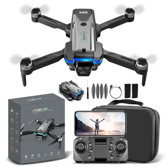Drone S8S Pro Max 4K - Câmera Tripla, Motor Brushless, 2 Baterias, 200m Alcance | Garantia 3 Meses