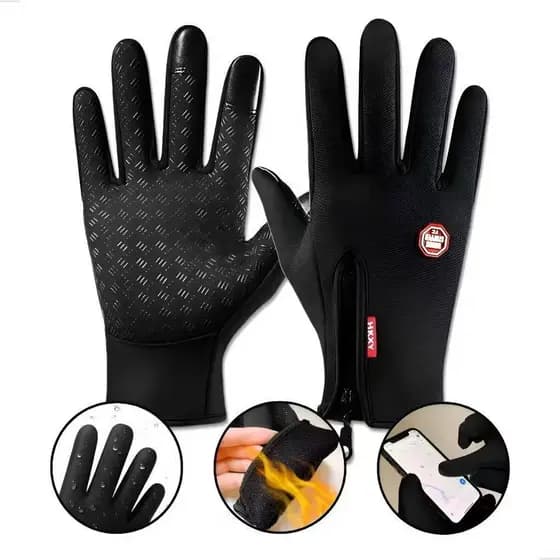 Luva Térmica resistente a água Unissex para Moto e Bike com Touch