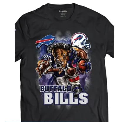 Camiseta Futebol Americano Buffalo Bills Masculino Feminino em algodão confortável
