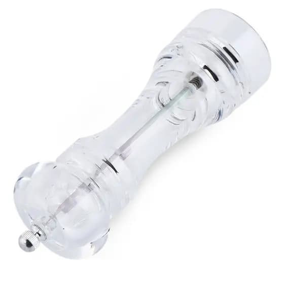 Moedor de Sal e Pimenta Grande – Acrílico Resistente, Ideal para Churrasco e Cozinha