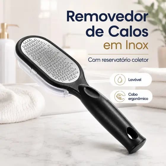 Raspador de Pés de Aço Inoxidável Durável – Ferramenta Essencial de Pedicura para Higiene e Cuidado Profissional dos Pés