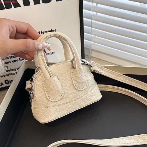 JUNYUE Mini Bolsa Crossbody , De Ombro De Couro PU Estilo Coreano Combinada De Cor Pura