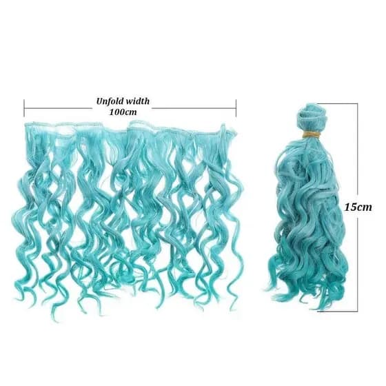 Peruca para Boneca, Cabelo de Menina, Brinquedo de Moda BJD, Resistente a Altas Temperaturas, 1/3 1/4 1/6, Castanho Dour