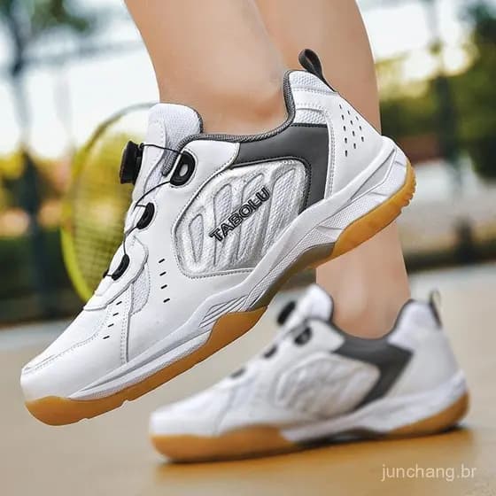 Sapatos masculinos de Badminton respirável para caminhadas ao ar livre tênis de mesa de uso duplo