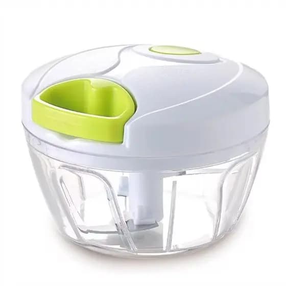 Processador Alimentos Manual 3 Lâminas Inox 500 ML Triturador Frutas Verduras,Mini Processador Triturador De Alimentos