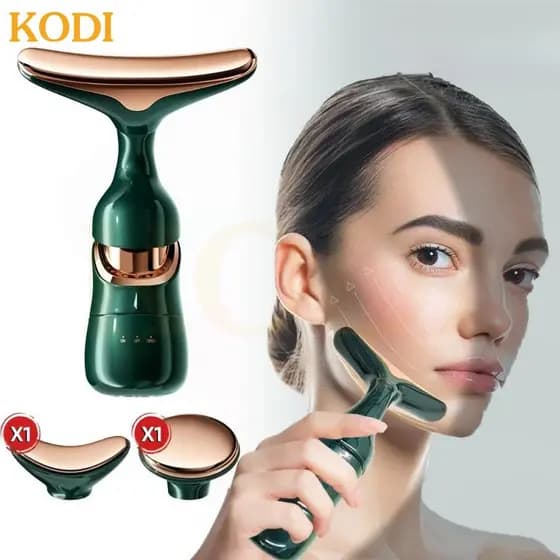 3 Em 1 Massageador Facial – Lifting, Microcorrente, Massagem no Pescoço e Rejuvenescimento em 5 Minutos N7