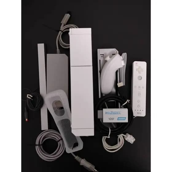 Nintendo Wii RVL-001 (EUR) Bloqueado ou Desbloqueado Retrocompatível GameCube Wii Remote Nunchuk Fonte 110v ou 220v HDMI