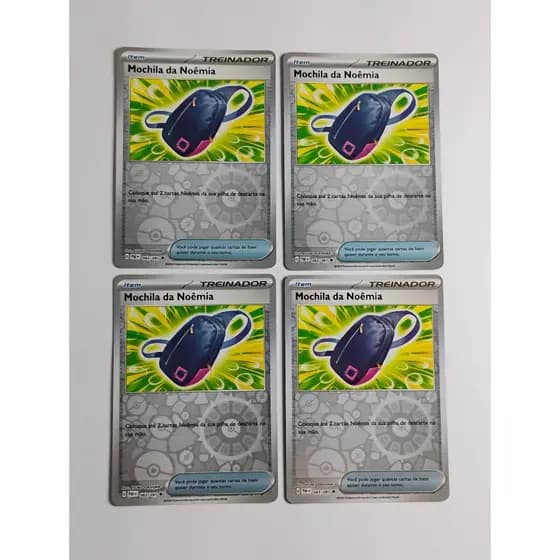 Kit 4 Mochila da Noêmia 083/091 Reverse Foil NM Destinos de Paldea (2024) Pokémon Estampas Ilustradas TCG Trading Card