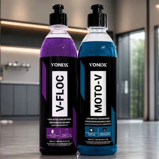 KIT SHAMPOO AUTOMOTIVO LIMPEZA PESADA BARRO ÓLEO GRAXA VONIXX