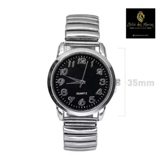 Relógio De Quartz Pulseira Elástica