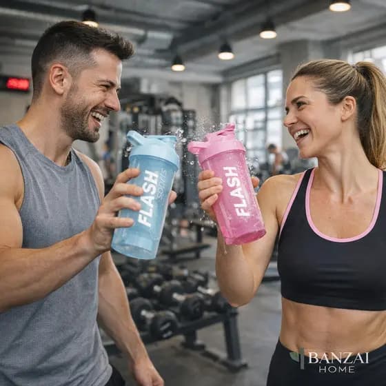 Shakeira 500ml com Esfera Plástica | Coqueteleira Academia Portátil