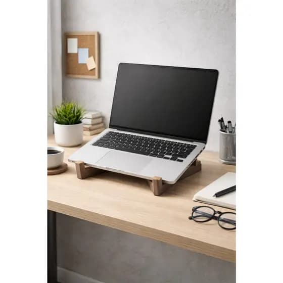 Suporte MDF para Notebook Netbook Macbook Tablet Ergonômico Portátil Apoio Mesa