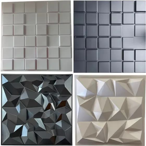Kit 30 / 40 / 50 / 60 / 75 Placas PVC 3d Revestimento De Parede Decorativa Premium 25 cm