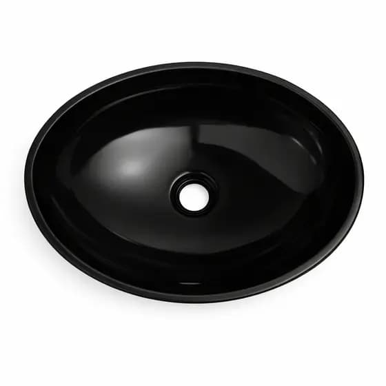 Cuba Banheiro Oval PVC Pia de Apoio Moderna Lavabo Design Clean Alta Durabilidade Leve
