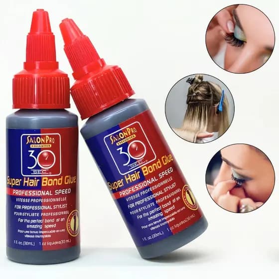 Super Cola Salon Pro 30ml – Fixação Rápida em 30 Segundos Para Alongamento Mega Hair