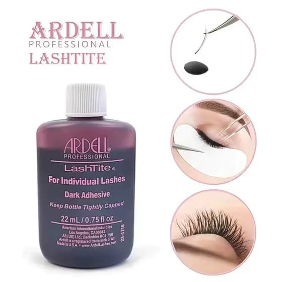 COLA ARDELL PROFISSIONAL lashlite PARA CÍLIOS ROXA 22ML Fio a Fio