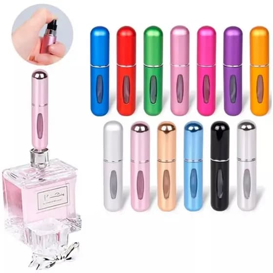 Kits de Porta Perfume 1/3/5 unidades Recarregavel Portatil Spray 5ml