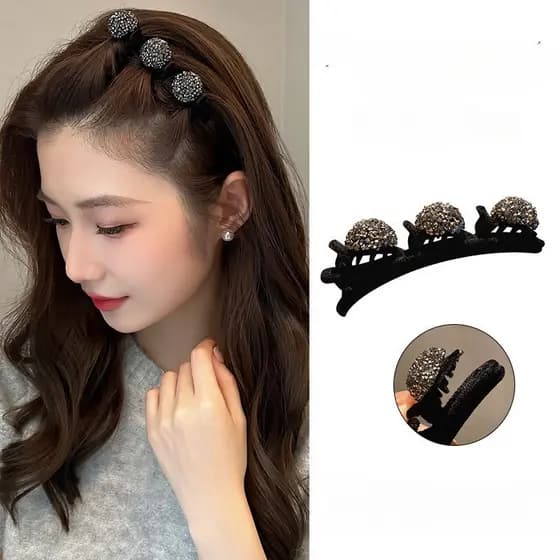 Novos acessórios de cabelo tecidos, adequados para cabeleireiros e meninas.
